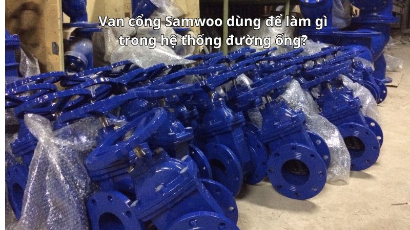 Van cổng Samwoo dùng để làm gì trong hệ thống đường ống?