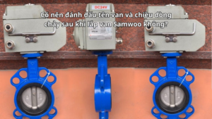 Có nên đánh dấu tên van và chiều dòng chảy sau khi lắp van Samwoo không?