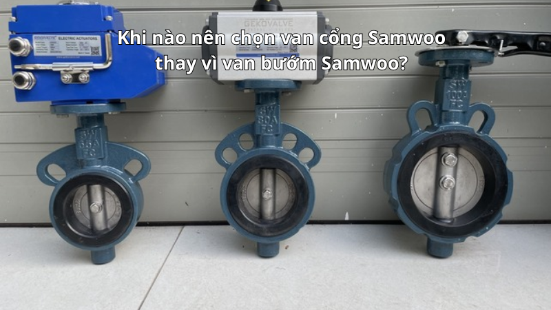 Khi nào nên chọn van cổng Samwoo thay vì van bướm Samwoo?