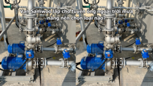 Van Samwoo lắp cho tuyến ống ngoài trời mưa nắng nên chọn loại nào?
