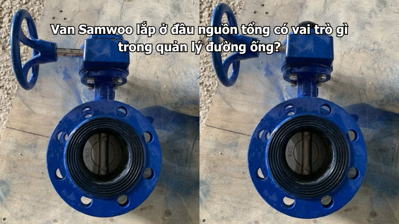 Van Samwoo lắp ở đầu nguồn tổng có vai trò gì trong quản lý đường ống?