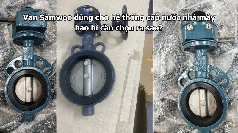 Van Samwoo dùng cho hệ thống cấp nước nhà máy bao bì cần chọn ra sao?